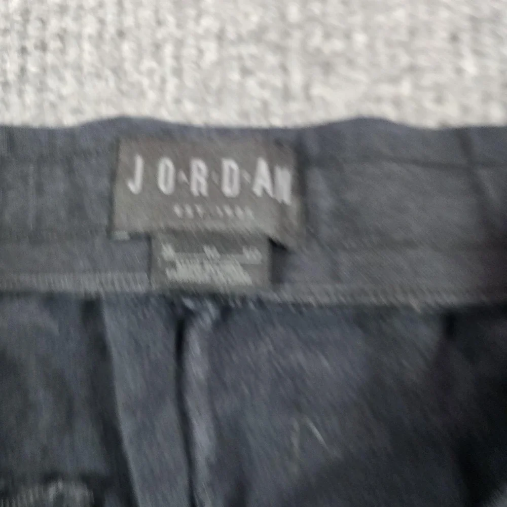 Nike Air Jordan Pants Mens XL Black Fleece Jogger Cuffed Elastic Waist Pockets